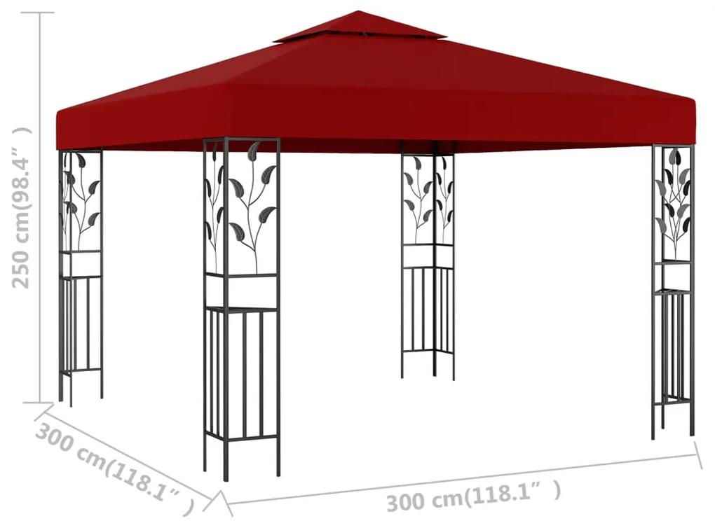 Pavilion, rosu vin, 3 x 3 m Rosu