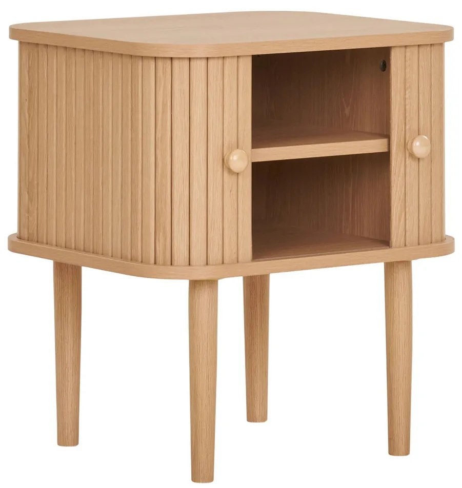 Nikko noptieră cu 2 uși, naturală 45x40x50,5 cm