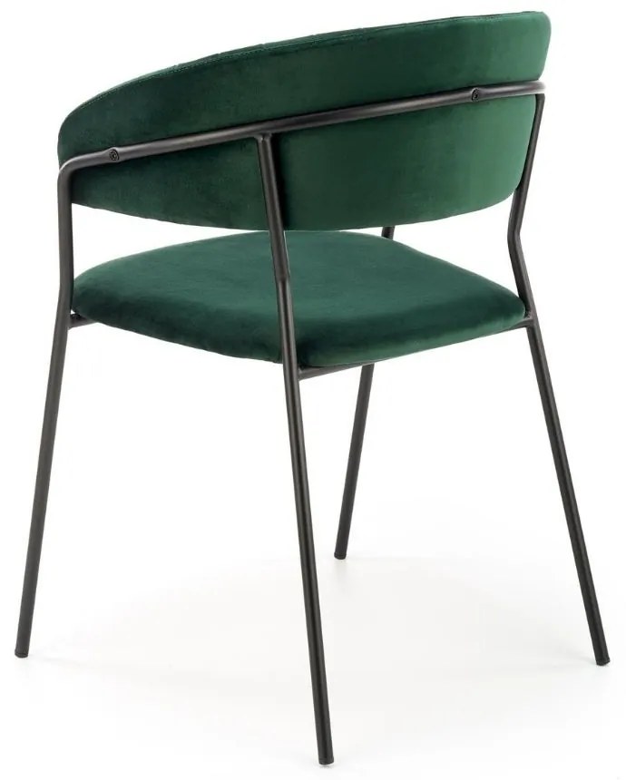 Scaun de bucaterie Rolland, verde/negru