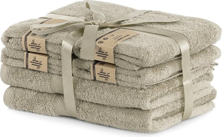 Set 6 prosoape DecoKing Bamby Beige, bej