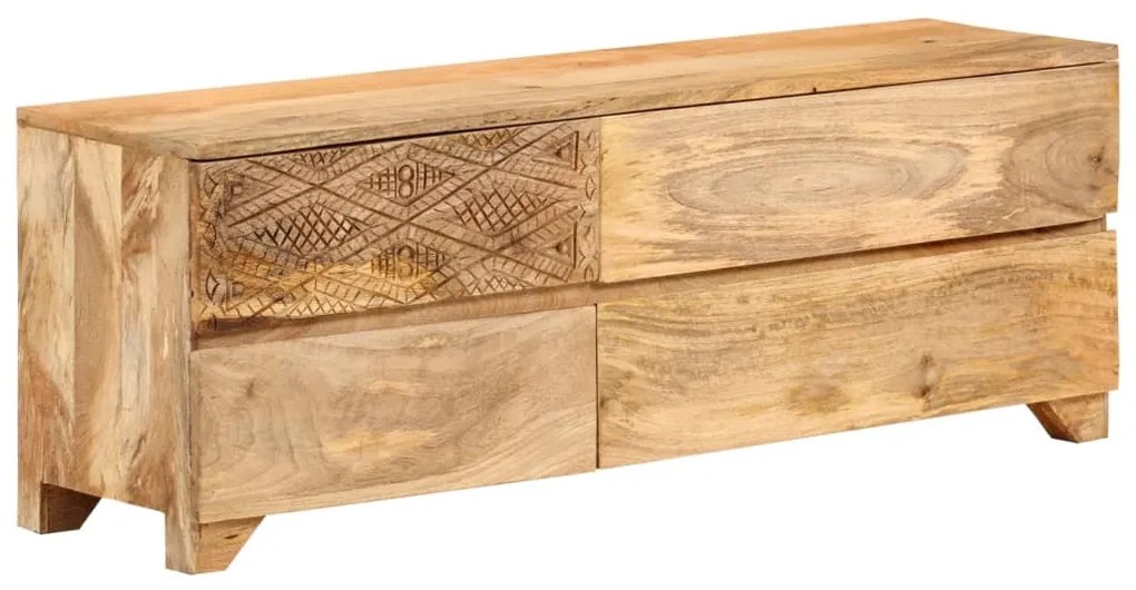 246144 vidaXL Comodă TV, lemn masiv de mango, 120 x 30 x 40 cm