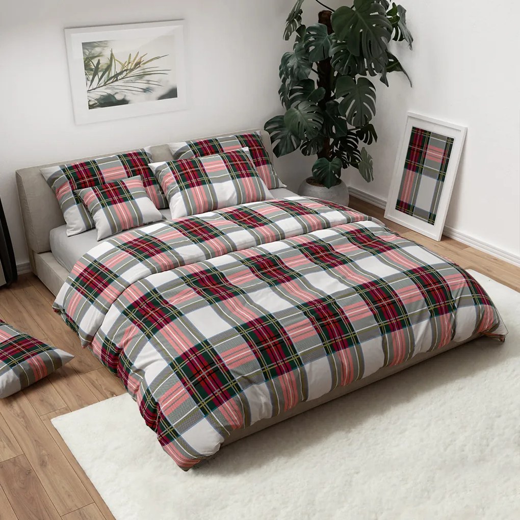 Lenjerie pat de bumbac LANSO colorata Dimensiune lenjerie de pat: 70 x 90 cm | 140 x 200 cm