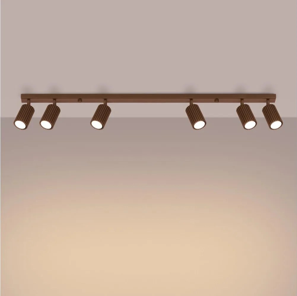 Brilagi - Spot LED CRESTO 6x GU10/10W/230V maro