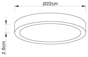 Globo 12364-30 - LED plafonieră dimabilă LED/28W/230V