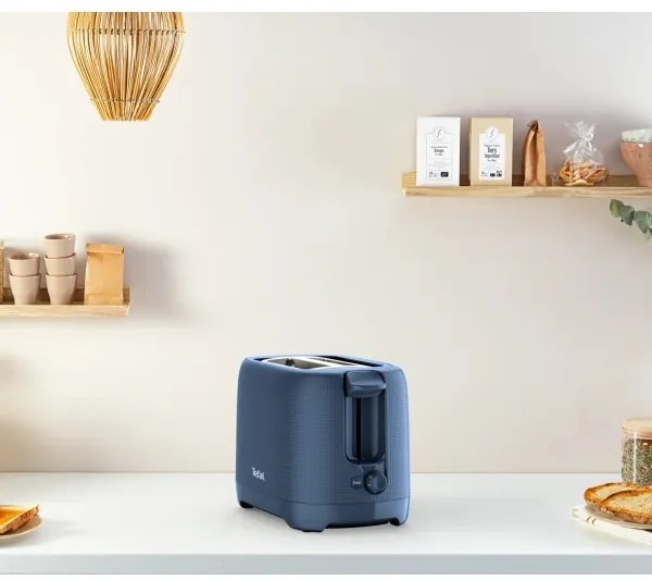 Prăjitor de pâine cu două fante Tefal MORNING 850W/230V albastru