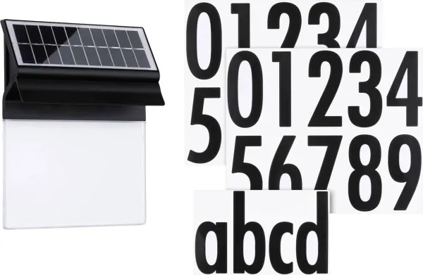 Paulmann 94694 - LED/0,2W IP44 Număr casă solar NEDA 3,7V