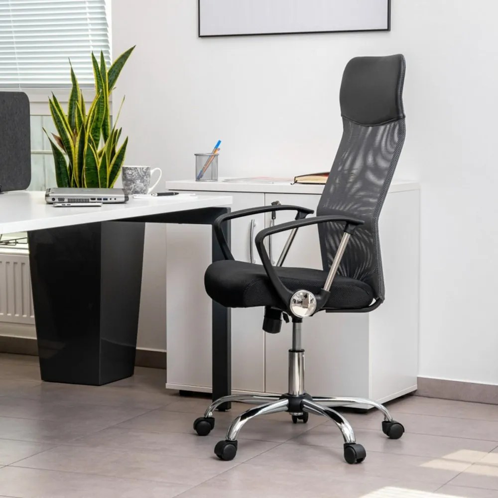 Scaun rotativ Lincoln negru-gri