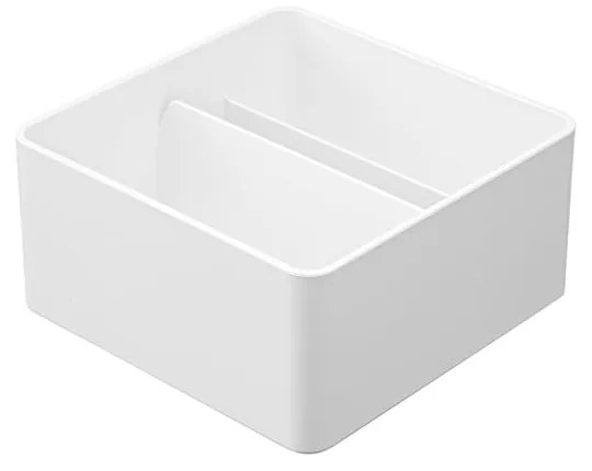 Organizator de baie alb pentru cosmetice din metal - YAMAZAKI