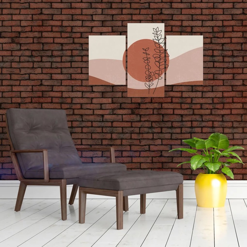 Tablou - Boho frunze N⁰1 (90x60 cm)