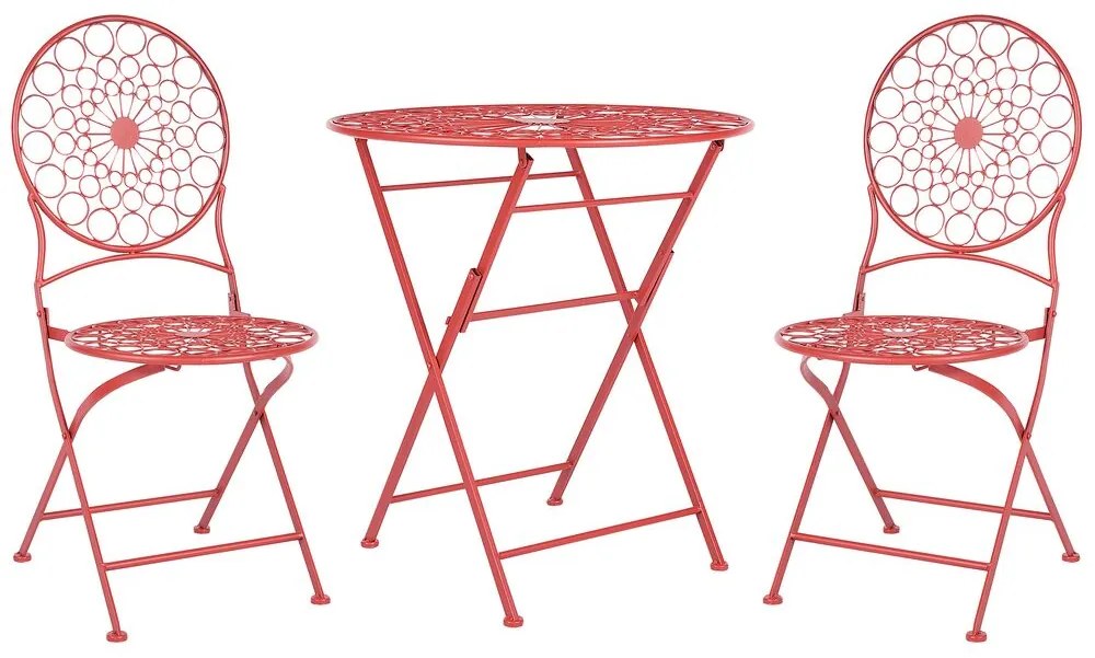Set mobilier balcon Shealee (roșu). 1075824
