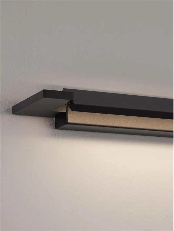 Aplica de perete LED baie IP44 LIVO neagra