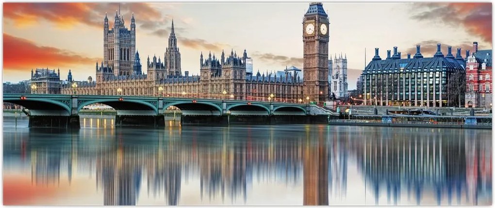 Tablou - Houses of Parliament din Londra (120x50 cm)