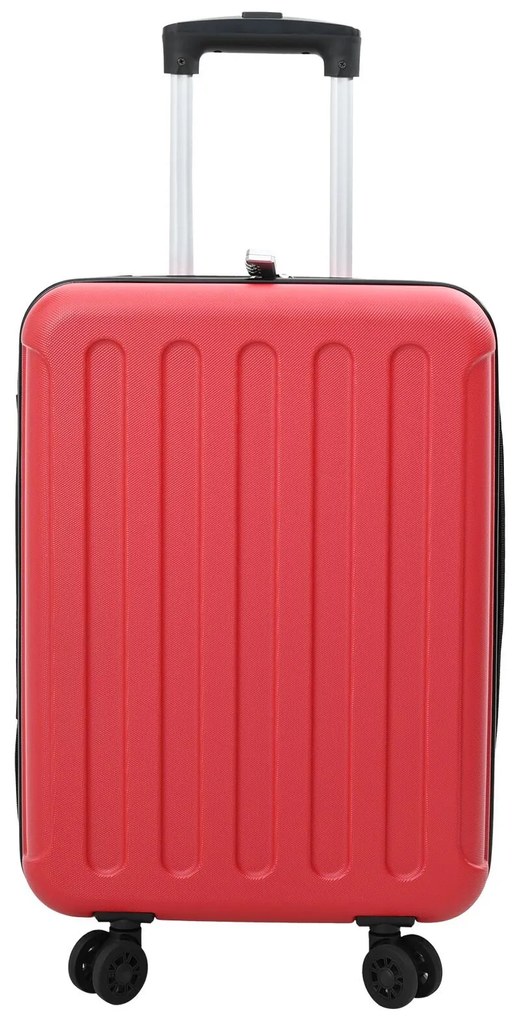 vidaXL Valiză cu blocare Roșu 34 x 23 x 55.5 cm Plastic ABS