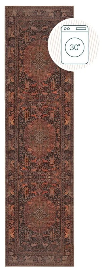 Covor tip traversă burgundy lavabil 60x230 cm Nico Global – Flair Rugs