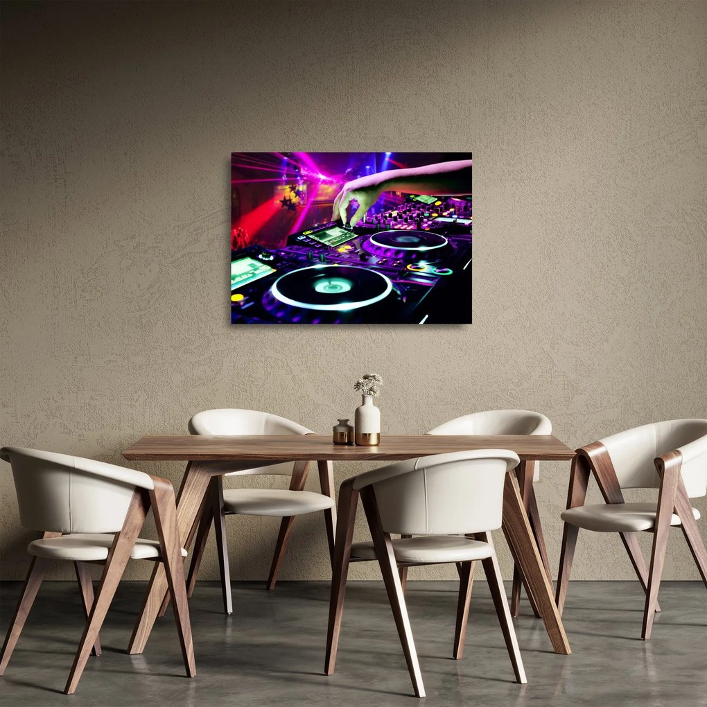 Tablou pe sticlă - DJ (70x50 cm)