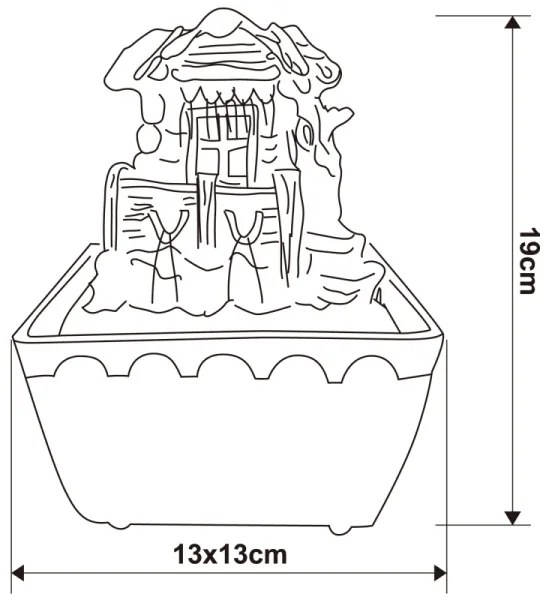 Fântână decorativă LED Globo 93031 LED-RGB/0,13W/230V