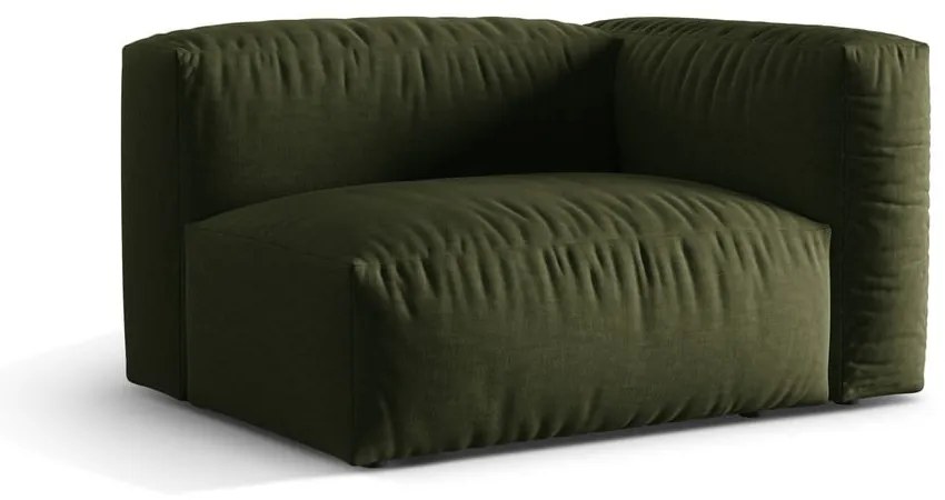 Modul pentru canapea modulară verde (cu colț pe partea dreaptă) Martina – Micadoni Home