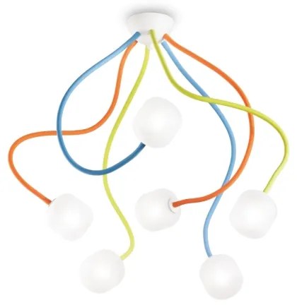 Lustră LED flexibilă aplicată Ideal Lux OCTOPUS 6xG9/3W/230V colorat