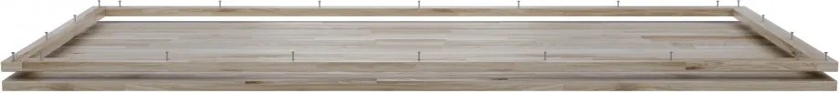 Blat de masa dreptunghiular din lemn de stejar Tablo 2,4x220x90 cm