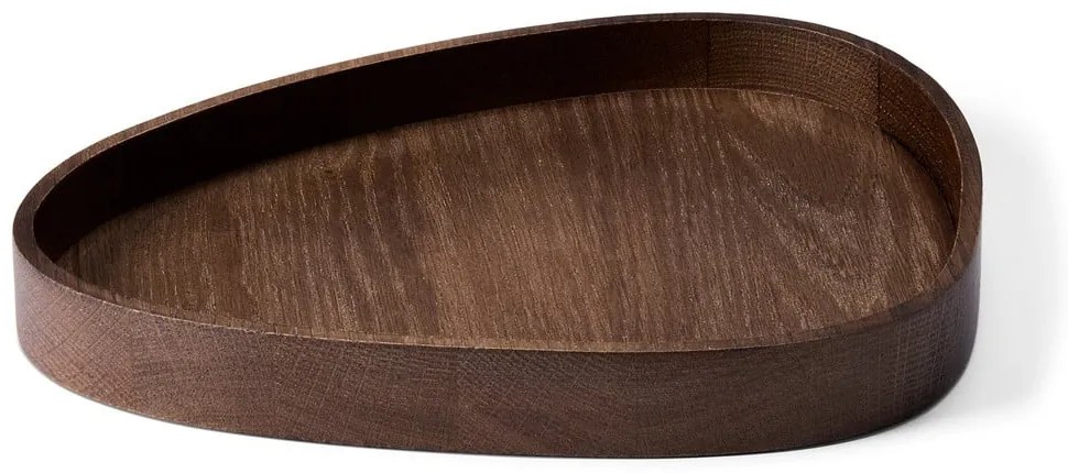 Cutie de depozitare maro din lemn, decorativă 26x23x3 cm Curve L – LIND DNA