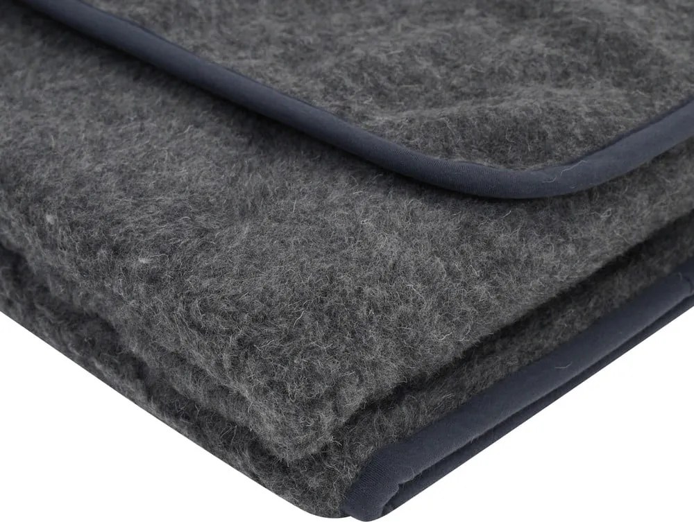 Pătură de lână merino Native Natural, 140 x 200 cm, gri