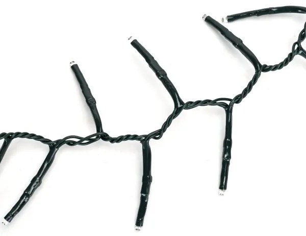 Aigostar - Ghirlandă LED de exterior pentru Crăciun, 600 LED, 8 moduri, 18 m, IP44, alb rece