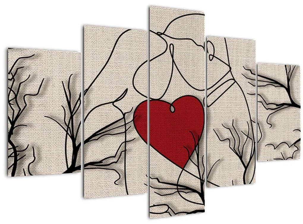 Tablou - Pereche îndrăgostită (150x105 cm)