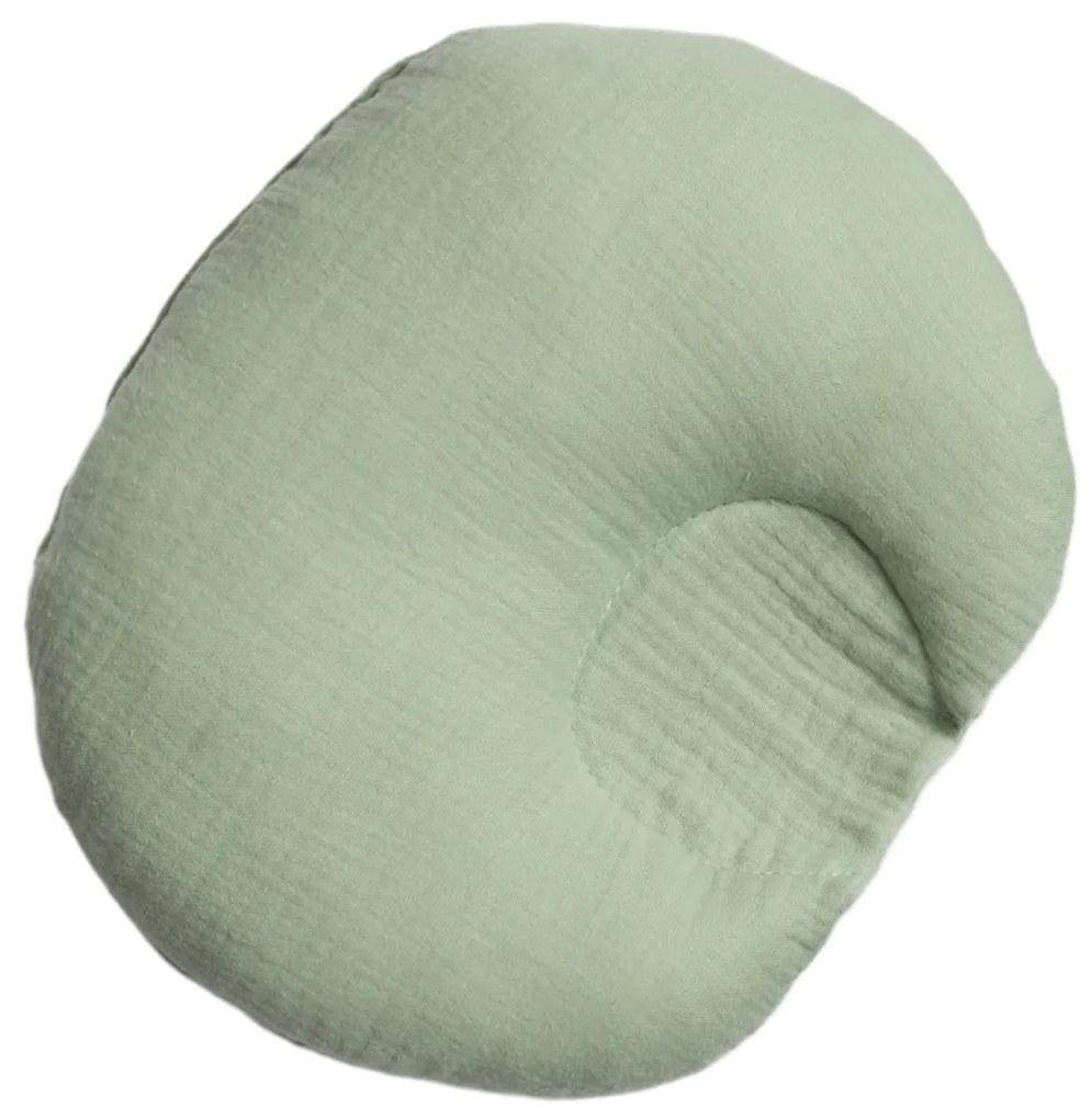 Pernuta pentru bebelusi impotriva plagiocefaliei din muselina Kidizi mint