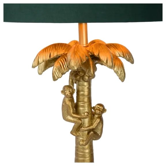 Lucide 10505/81/02 - Lampă de masă COCONUT 1xE27/60W/230V auriu/verde