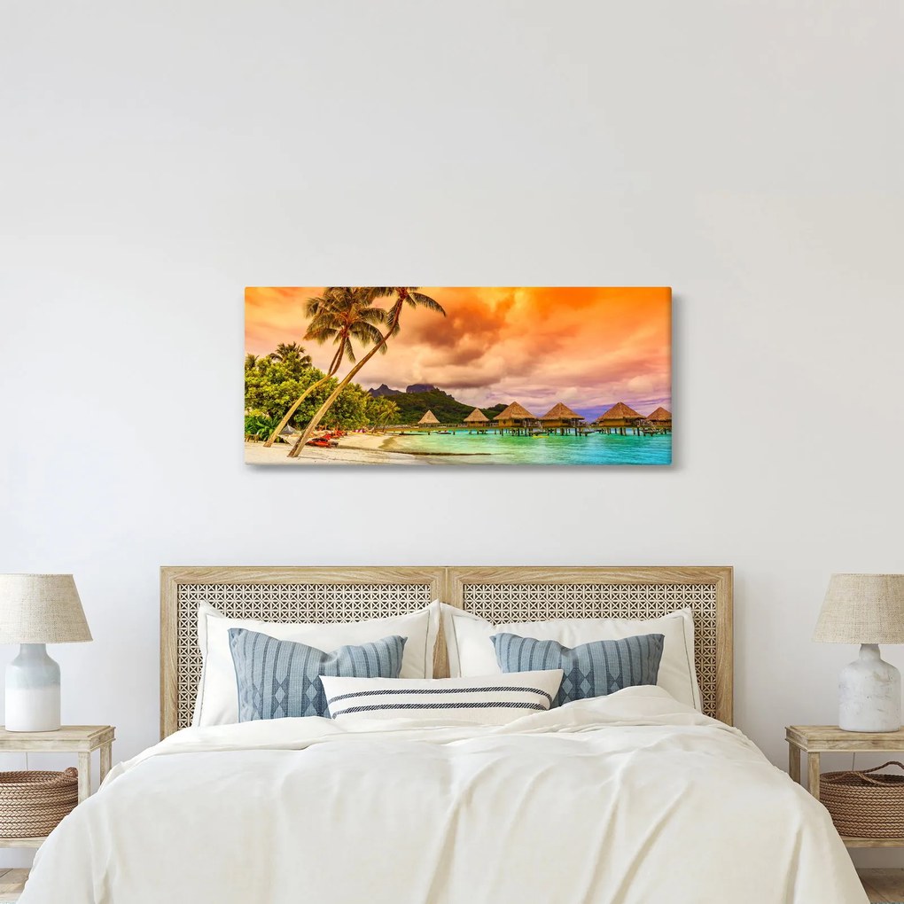 Tablou - Insula Bora Bora (120x50 cm)
