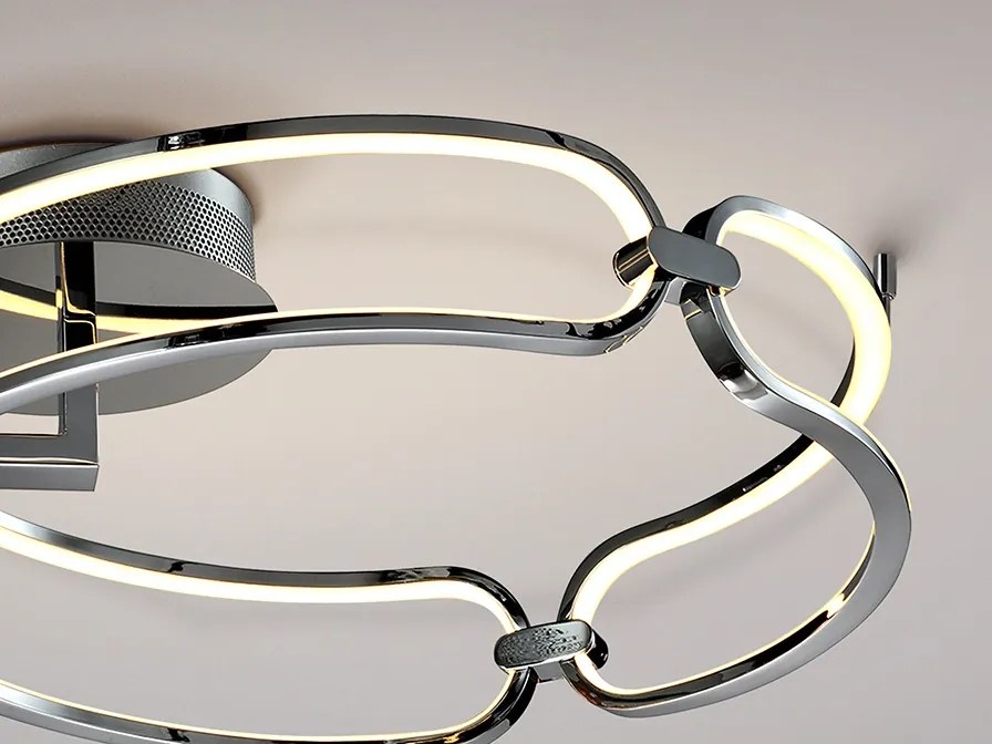 Lustra LED aplicata design ultra-modern 47cm Colette. crom