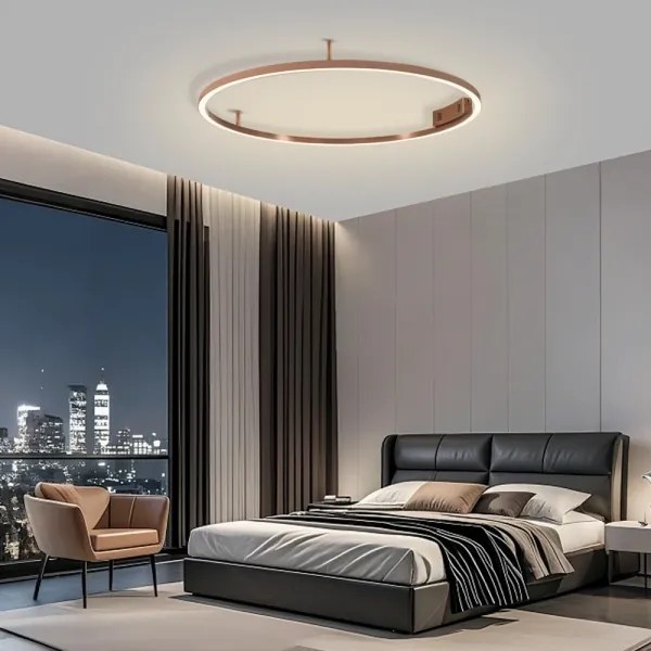 Immax NEO 07326-80C-LED Plafonieră dimabilă FINO LED/55W/230V 80 cm Tuya aur roz+telecomandă