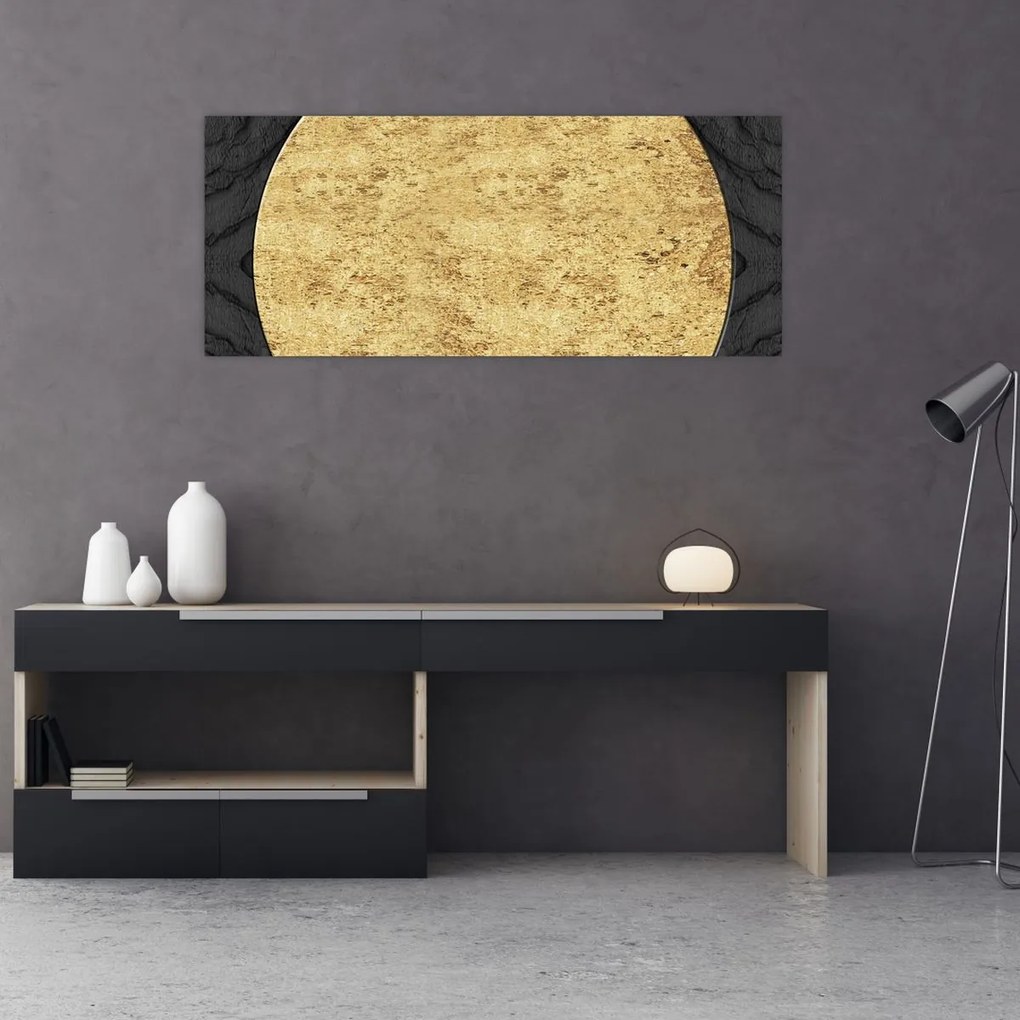 Tablou - Structura de aur N⁰2 (120x50 cm)