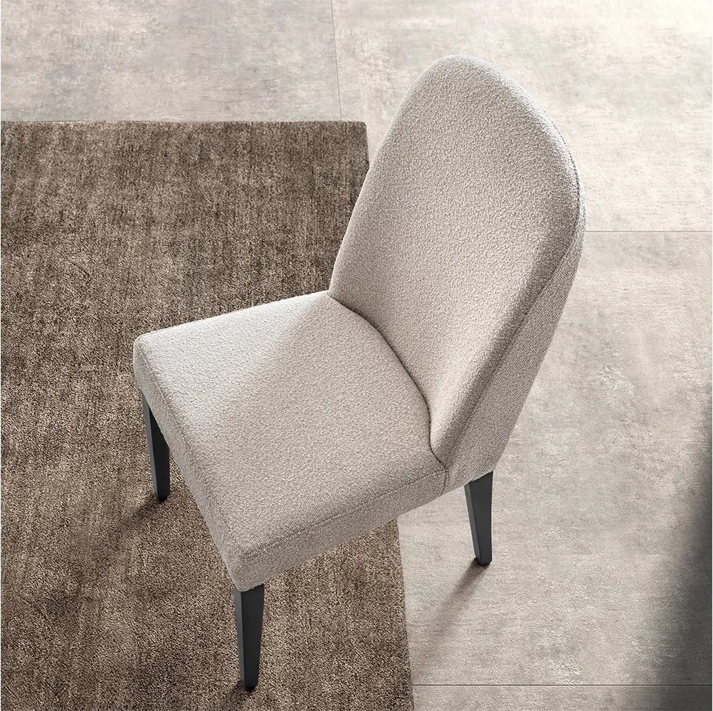 Scaun lemn masiv tapițat Sable, 49 × 59 × 101 cm