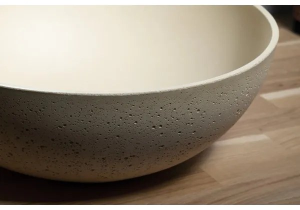 Sapho - Lavoar pentru blat FORMIGO Ø 39 cm, beton/bej