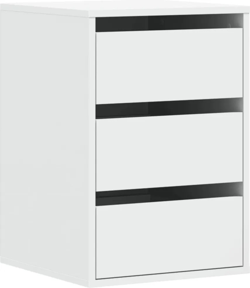 vidaXL Dulap colț cu sertare alb 40x41x58 cm lemn prelucrat