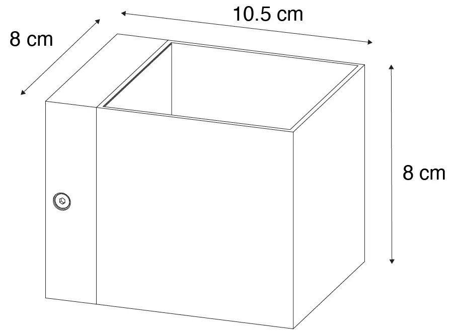 Aplică modernă bronz închis - Transfer