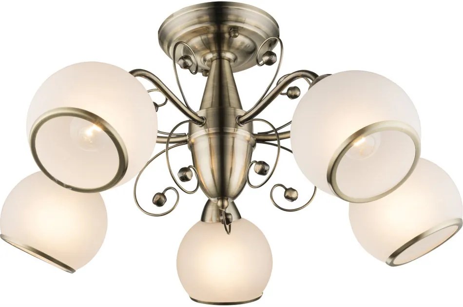 Globo COMODORO I 54713-5D plafoniere  cupru antic   5 * E14 max. 40 W