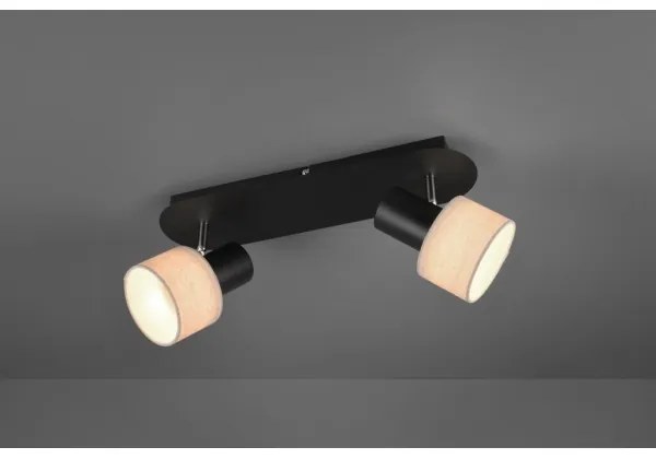 Spot WAILER 2xGU10/5W/230V negru Trio