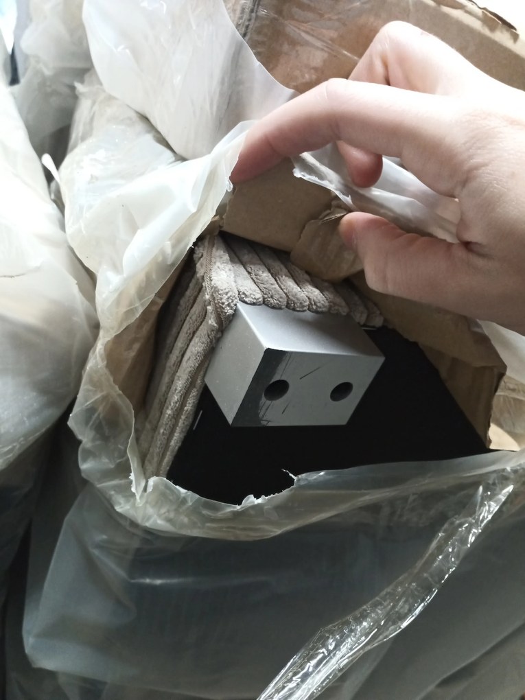 OFERTA Set de canapele bej in forma de U SMART COSARO 295x140 cm II. calitate