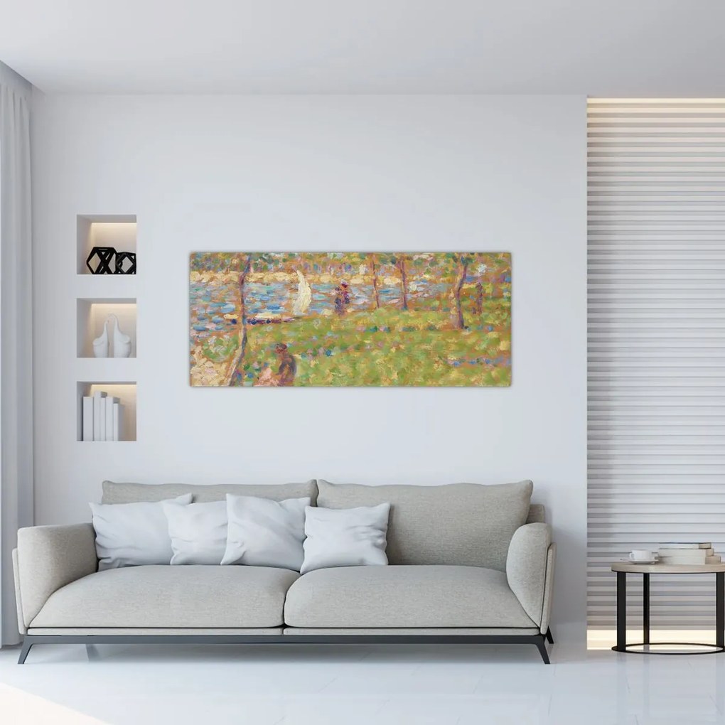 Tablou - Georges Seurat, Study for "La Grande Jatte", reproducere (120x50 cm)