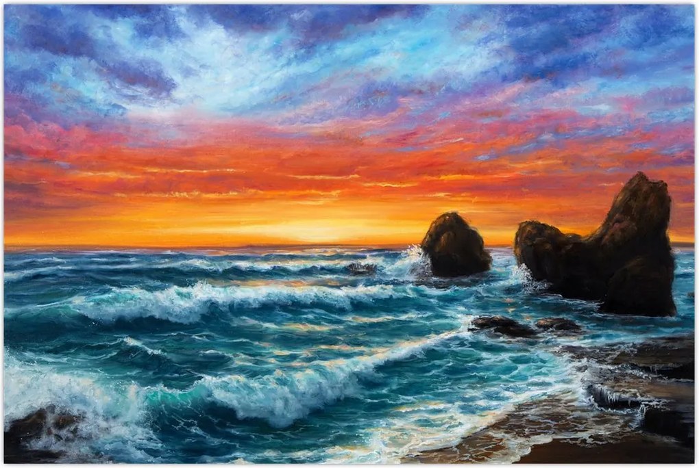 Tablou - Apus de soare (90x60 cm)