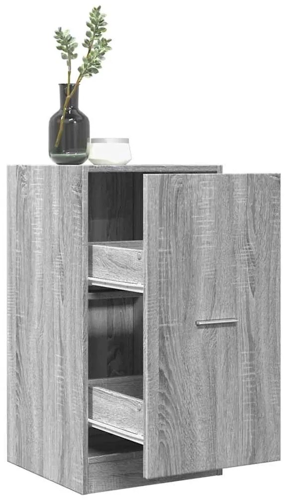 vidaXL Dulap de farmacie, sonoma gri, 40x41x77,5 cm, lemn prelucrat