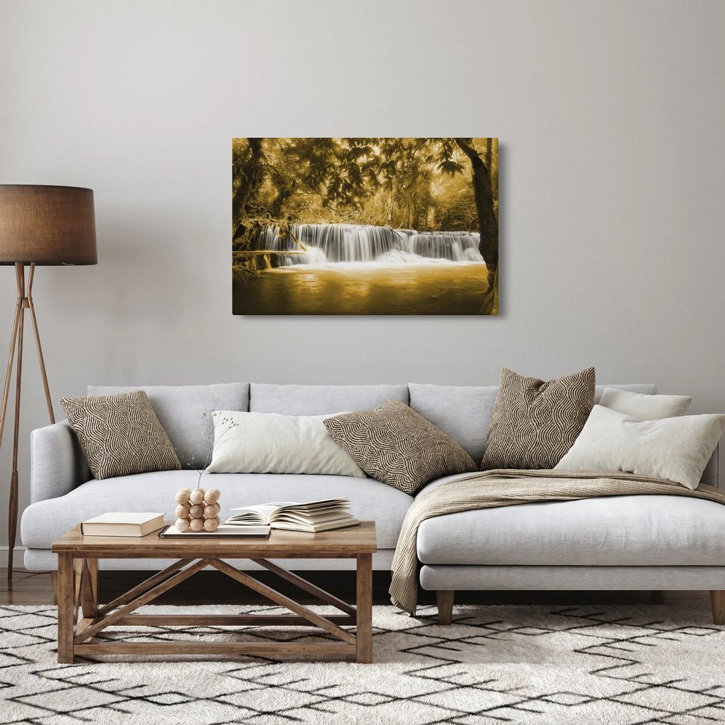 Tablou - Cascadă, de epocă (90x60 cm)
