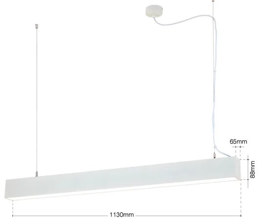 Orion - Plafonieră/Lampă suspendată LED 2 în 1 PALKKI LED/38W/230V 3000/4000/5000K albă
