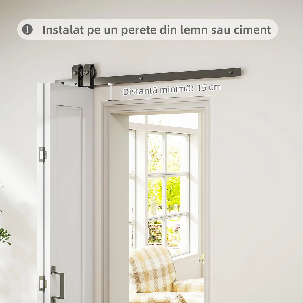 HOMCOM Ușă Glisantă Pliabilă 70x210 cm, Ușă Pliabilă Tip Portofel cu Mâner și Suprafață Vopsibilă, Alb | Aosom Romania