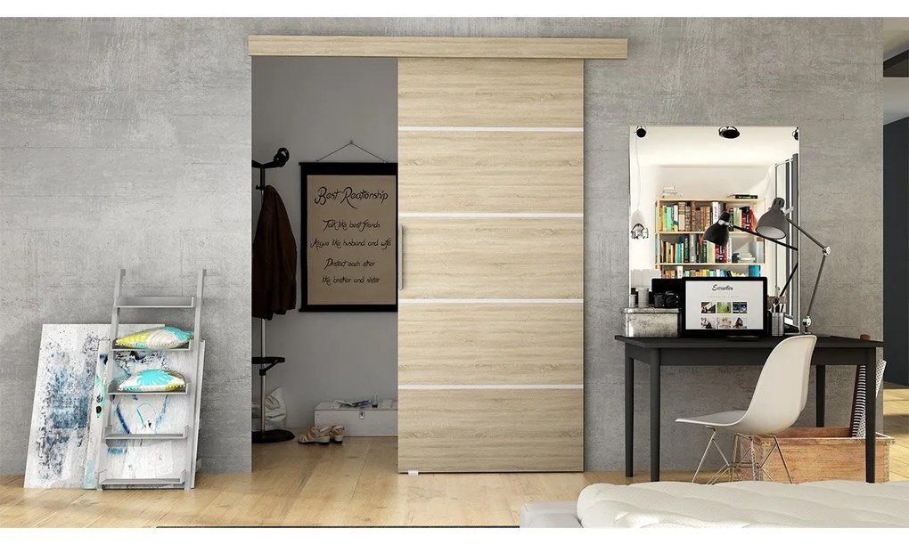 Uși culisante Clayton 80 III (stejar sonoma). 1058796