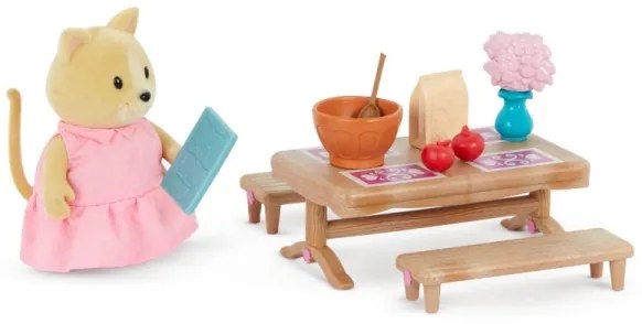 Set de jucării Li'l Woodzeez mobilier de dormitor și sufragerie