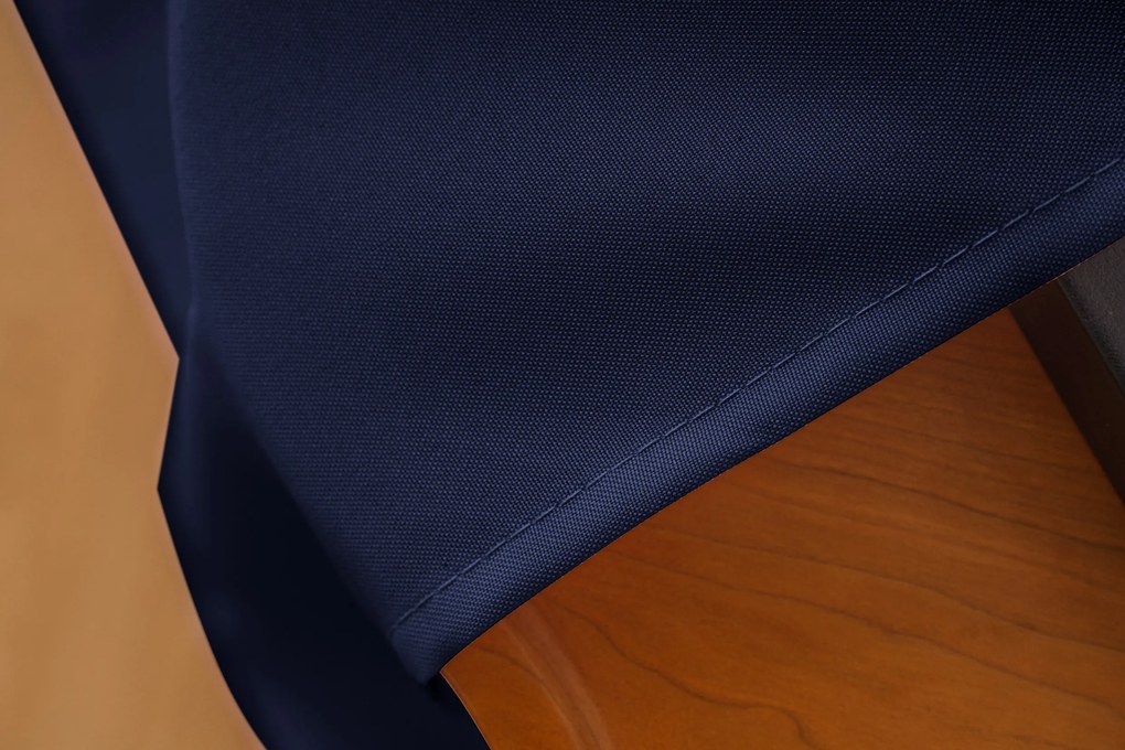Draperie albastru inchis OXFORD LIGHT 140x250 cm Agatat: Inele metalice