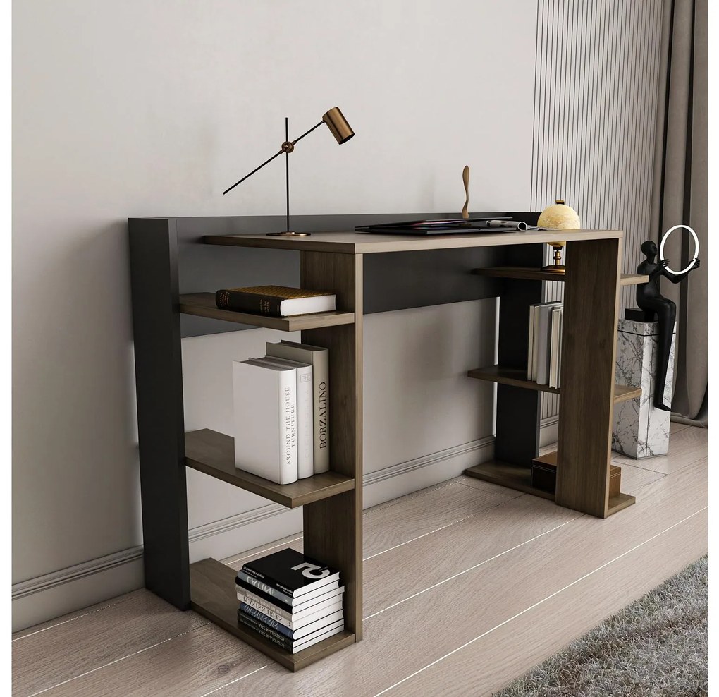 Masă PC Corenada (Nuc + negru). 1106624
